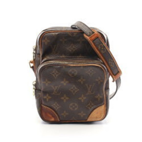 Louis Vuitton Amazon Shoulder Bag Leather Monogram Brown - Picture 1 of 8